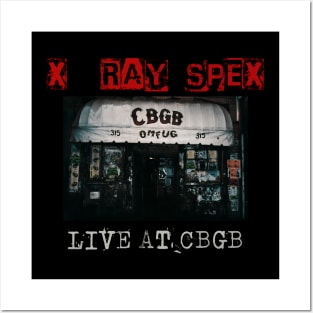 x ray spex live at cbgb Posters and Art